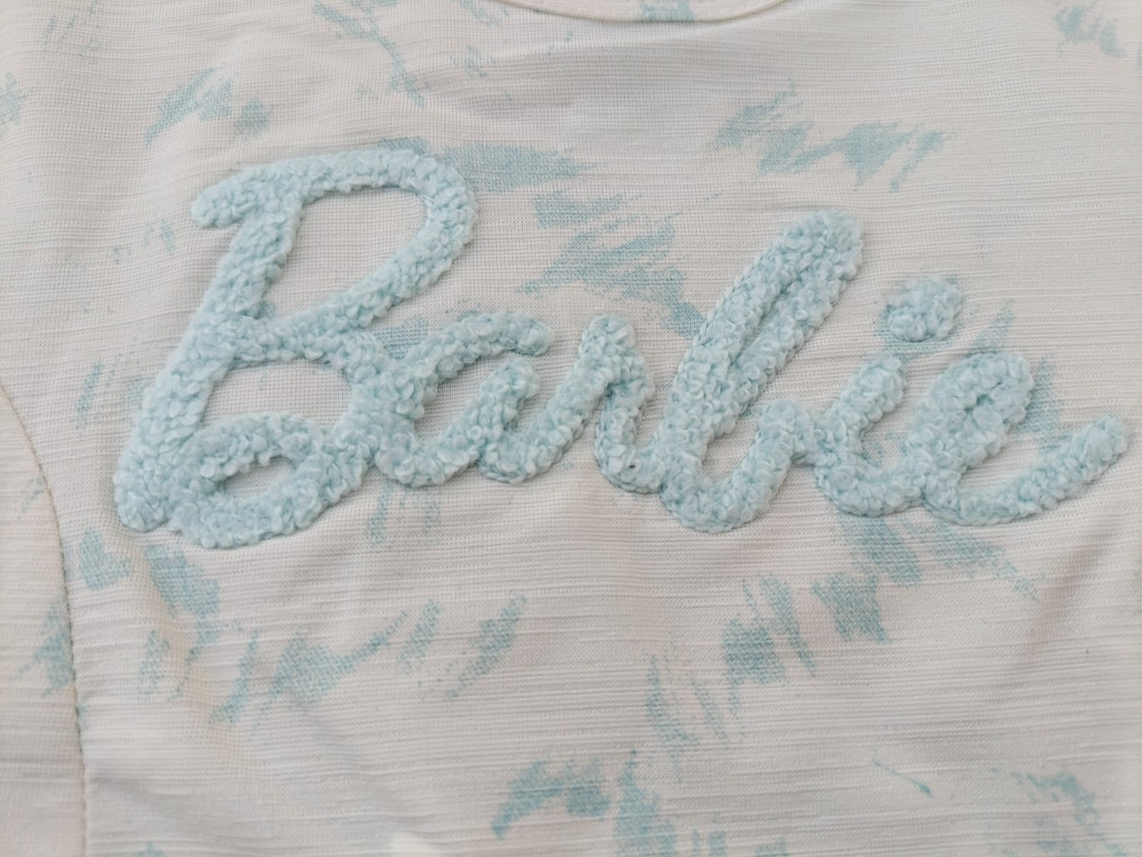 Girls Barbie Tie-Dye Top & Capri Pants Set