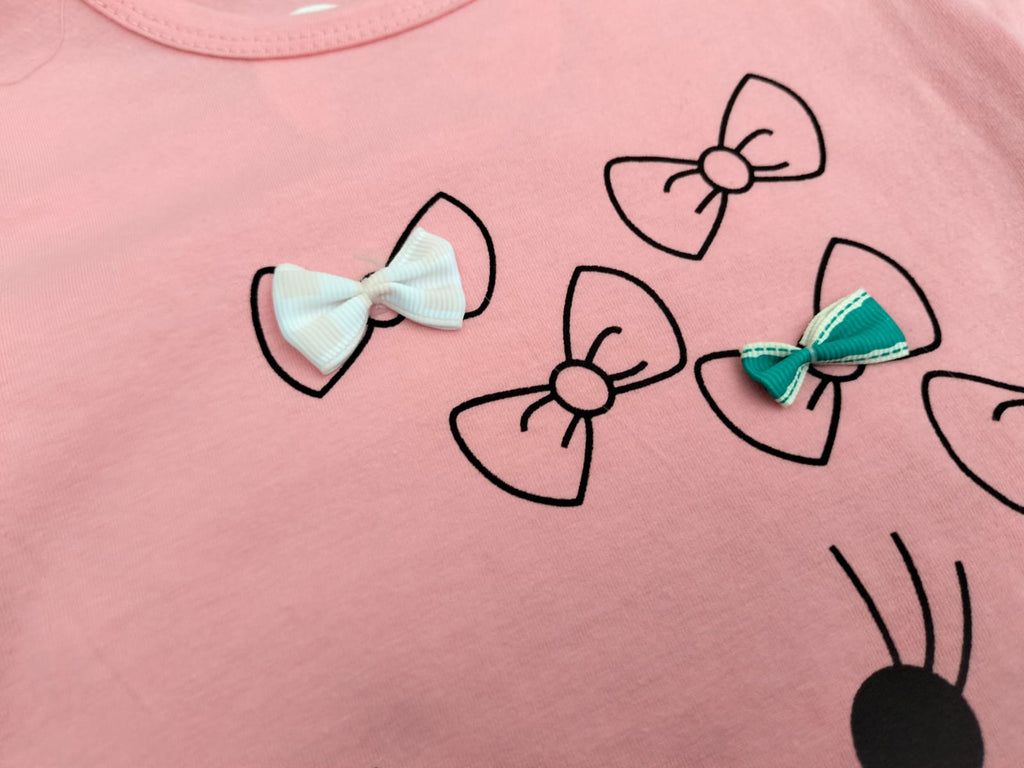 Girls' Smiley Bow T-Shirt