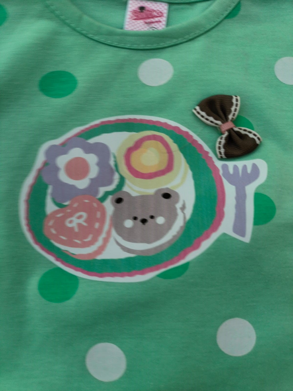 Girls Polka Dot Summer Shirt & Shorts Set