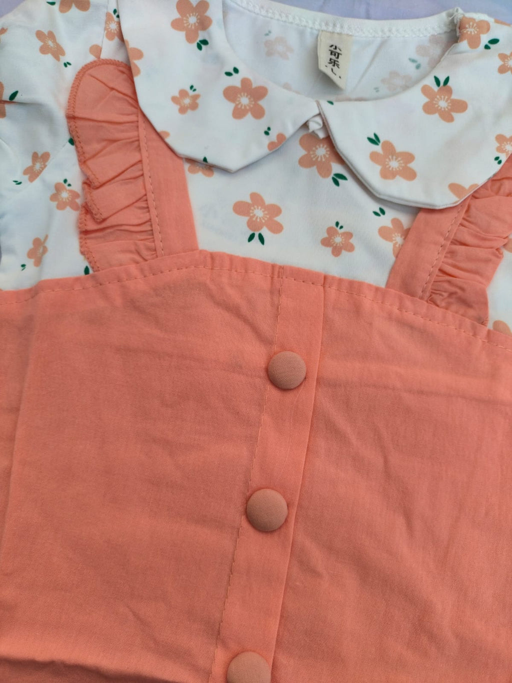 Peach Blossom Baby Girl Summer Frock