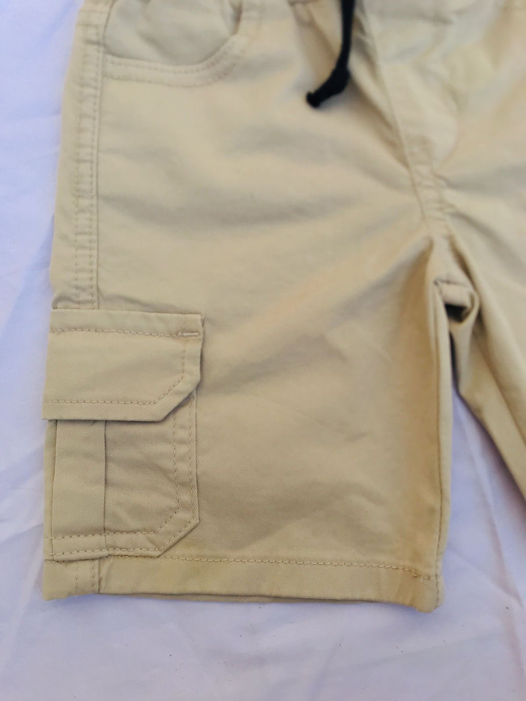 Classic Khaki Cotton Cargo Shorts for Boys