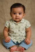 Girls Floral Lace Top & Pant Set