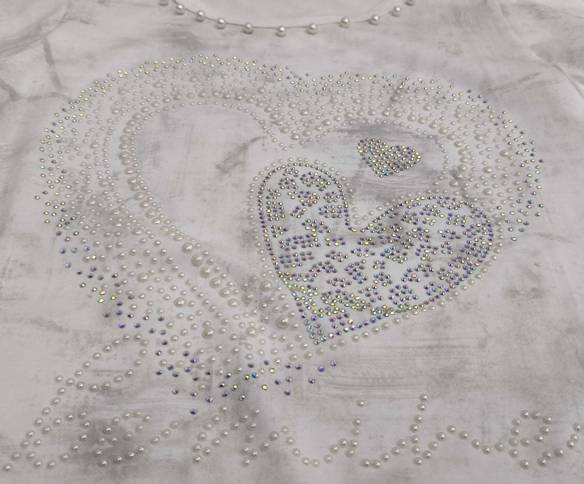 Sparkling Pearl Heart T-Shirt